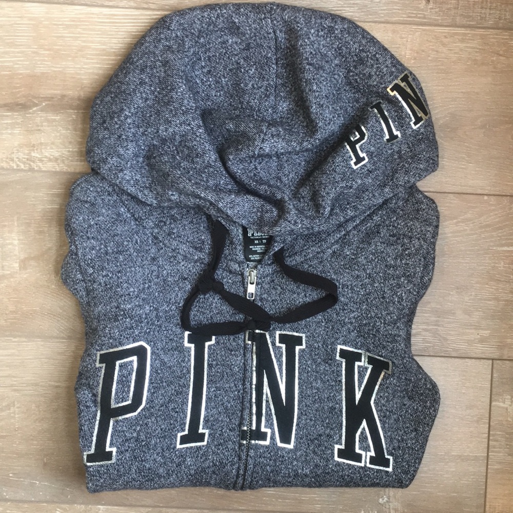Zip Up Pink Sweatshirt
